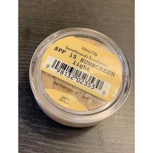 i.d. BareMinerals Foundation SPF 15 Sunscreen LIGHT .06oz / 2g Sealed